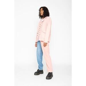 Sandrine Rose  Empire Petal Pink Utility Shirt Jacket - S